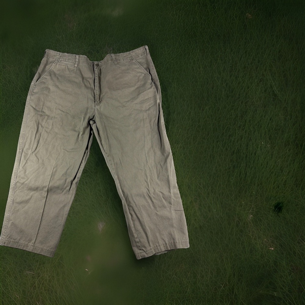 Cabela's casual khakis, green, cotton, men's 44x25